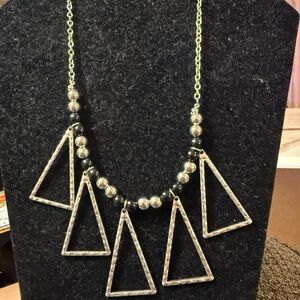 Paparazzi Silver Geometric Necklace Modern Minimalist Design